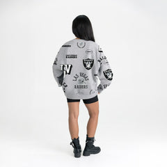 NFL Las Vegas Raiders Gameday Couture Women's Always On Repeat Fleece Sweatshirt