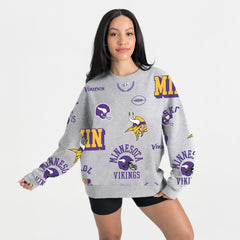 NFL Minnesota Vikings Gameday Couture Women's Always On Repeat Fleece Sweatshirt