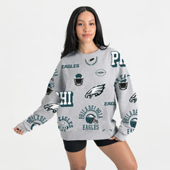 NFL Philadelphia Eagles Gameday Couture Women's Always On Repeat Fleece Sweatshirt
