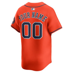 Houston Astros Alternate Limited Custom Jersey - Orange | Nike