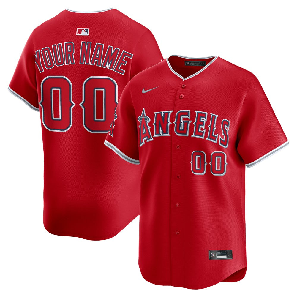 Los Angeles Angels Alternate Limited Custom Jersey - Red | Nike