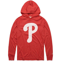 Philadelphia Phillies Homage Lightweight Raglan Tri-Blend Pullover Hoodie - Red