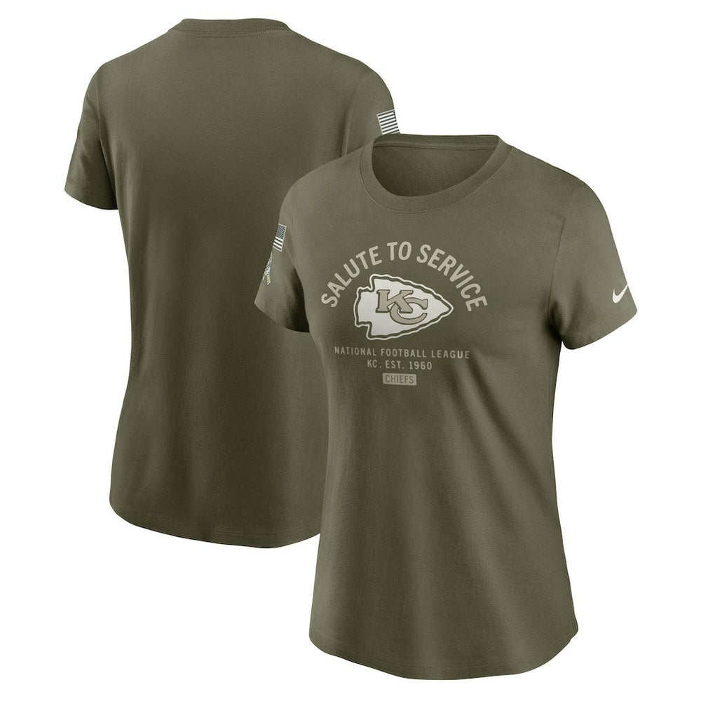 NFL Kansas City Chiefs Women's 2025 Salute to Service Sideline T-Shirt