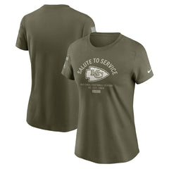 NFL Kansas City Chiefs Women's 2025 Salute to Service Sideline T-Shirt