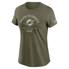 NFL Miami Dolphins Women's 2025 Salute to Service Sideline T-Shirt