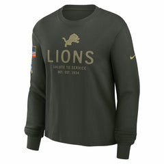 NFL Detroit Lions Women's 2025 Salute to Service Sideline Dri-FIT Long Sleeve T-Shirt