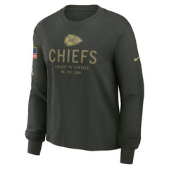 NFL Kansas City Chiefs Women's 2025 Salute to Service Sideline Dri-FIT Long Sleeve T-Shirt