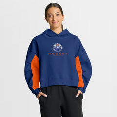 Edmonton Oilers Fanatics Women's Back Check Boxy Hoodie