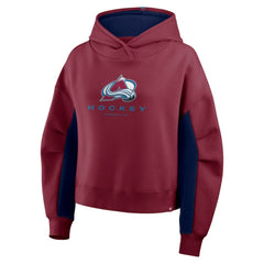 Colorado Avalanche Fanatics Women's Back Check Boxy Hoodie