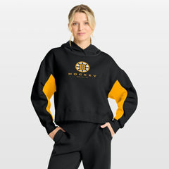 Boston Bruins Fanatics Women's Back Check Boxy Hoodie