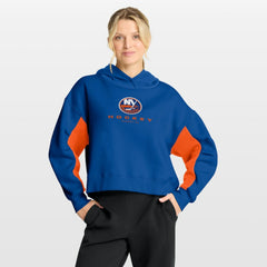 New York Islanders Fanatics Women's Back Check Boxy Hoodie