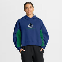 Vancouver Canucks Fanatics Women's Back Check Boxy Hoodie