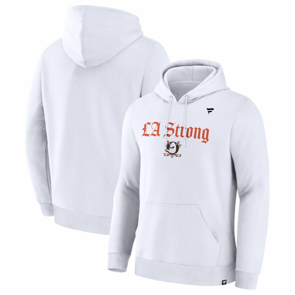 Anaheim Ducks Fanatics Unisex LA Strong Premium Fleece Pullover Hoodie
