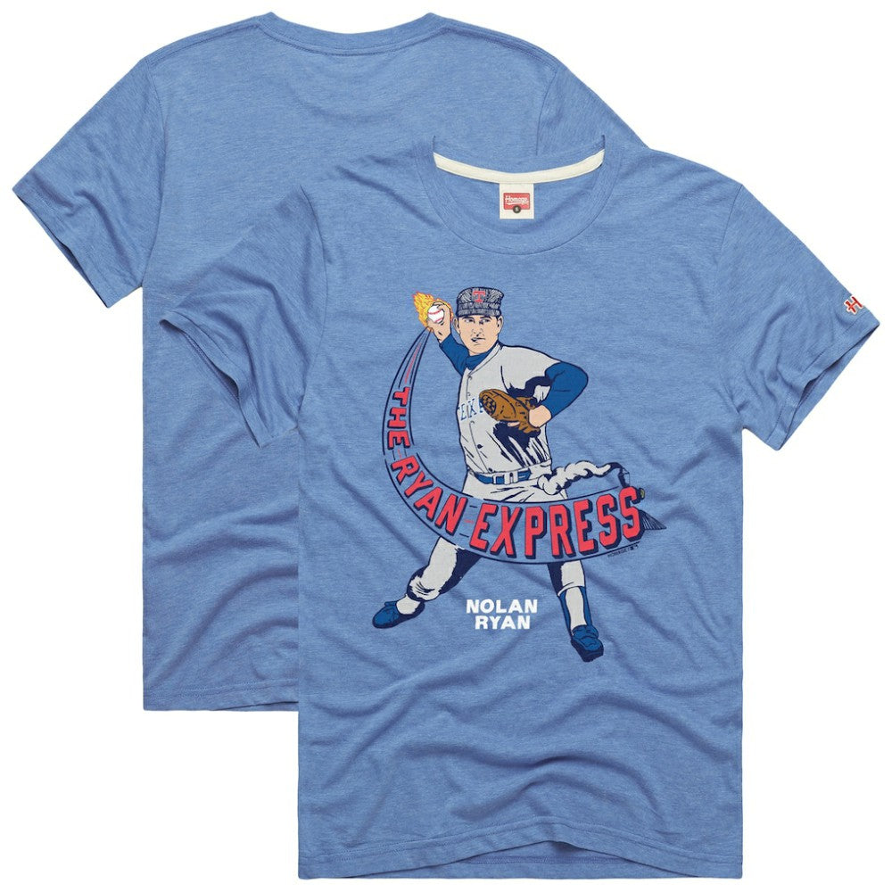 Nolan Ryan Texas Rangers Homage Graphic Player T-Shirt - Light Blue
