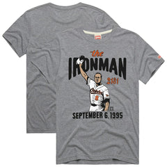 Cal Ripken Jr. Baltimore Orioles Homage Graphic Player T-Shirt - Gray