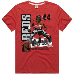 Elly De La Cruz Cincinnati Reds Homage Graphic Player Tri-Blend T-Shirt - Red
