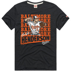 Gunnar Henderson Baltimore Orioles Homage Graphic Player T-Shirt - Charcoal