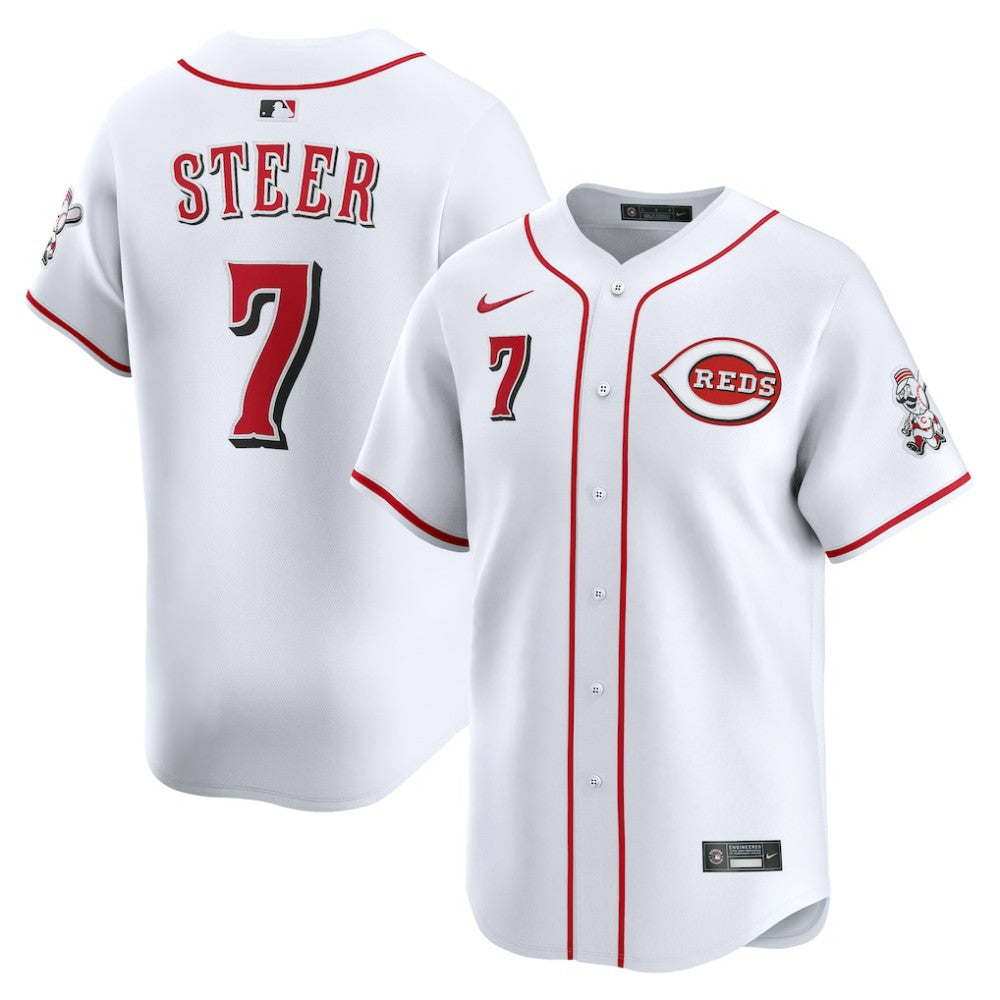 Spencer Steer Cincinnati Reds Home Limited Player Jersey - White | Nike