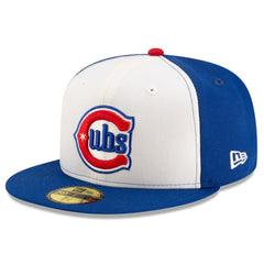 Chicago Cubs Alternate Authentic Collection On-Field 59FIFTY Fitted Hat - White/Royal | New Era
