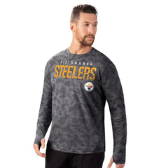 NFL Pittsburgh Steelers MSX by Michael Strahan Performance Camo Long Sleeve T-Shirt