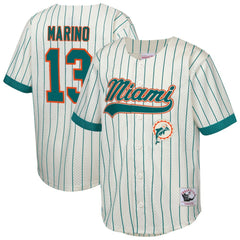 NFL Miami Dolphins Dan Marino Youth Retired Player Name & Number Baseball Jersey