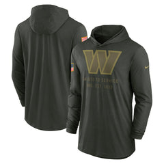 NFL Washington Commanders 2025 Salute to Service Sideline Dri-FIT Lightweight Hooded Pullover