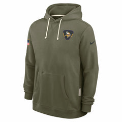 NFL Minnesota Vikings 2025 Salute to Service Sideline Standard Issue Dri-FIT Hoodie