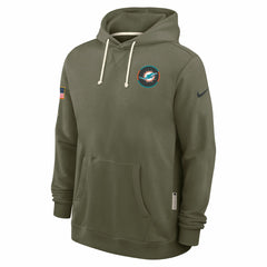 NFL Miami Dolphins 2025 Salute to Service Sideline Standard Issue Dri-FIT Hoodie