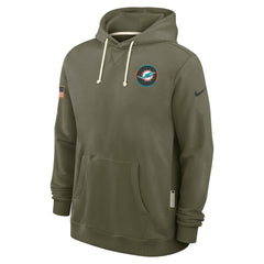 NFL Miami Dolphins Big & Tall 2025 Salute to Service Sideline Dominant Force Dri-FIT Hoodie