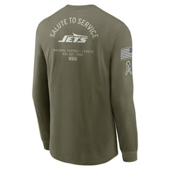 NFL New York Jets 2025 Salute to Service Sideline Long Sleeve T-Shirt