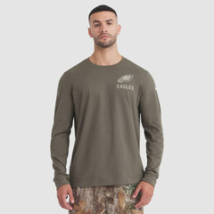 NFL Philadelphia Eagles 2025 Salute to Service Sideline Long Sleeve T-Shirt