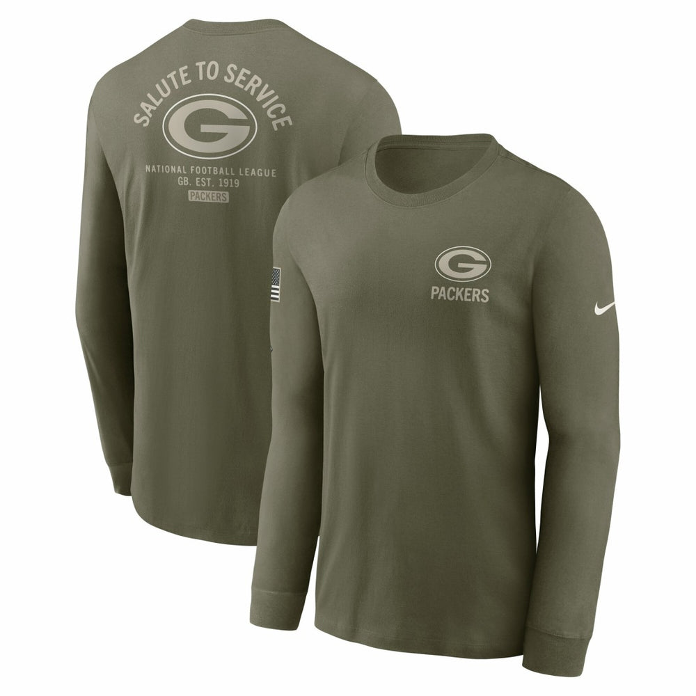 NFL Green Bay Packers 2025 Salute to Service Sideline Long Sleeve T-Shirt