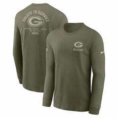 NFL Green Bay Packers 2025 Salute to Service Sideline Long Sleeve T-Shirt