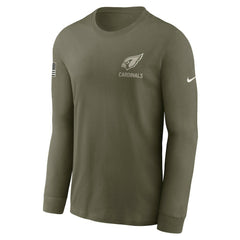 NFL Arizona Cardinals 2025 Salute to Service Sideline Long Sleeve T-Shirt