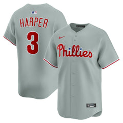 Bryce Harper Philadelphia Phillies Road Limited Player Jersey - Gray | Nike