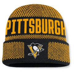 Pittsburgh Penguins Fanatics Fundamentals Shelter Cuffed Knit Hat