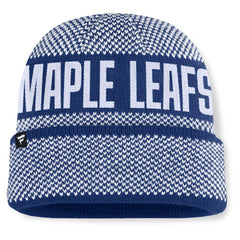 Toronto Maple Leafs Fanatics Fundamentals Shelter Cuffed Knit Hat
