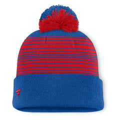 New York Rangers Fanatics Fundamental Spirit Cuffed Pom Knit Hat