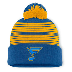 St. Louis Blues Fanatics Fundamental Spirit Cuffed Pom Knit Hat