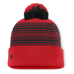 Chicago Blackhawks Fanatics Fundamental Spirit Cuffed Pom Knit Hat
