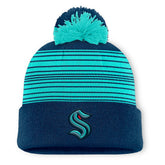 Seattle Kraken Fanatics Fundamental Spirit Cuffed Pom Knit Hat