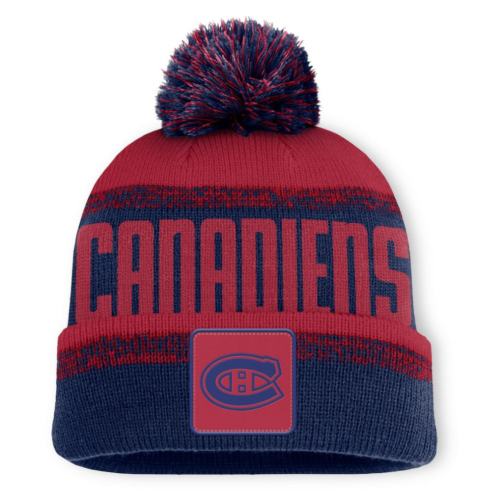 Montreal Canadiens Fanatics Fundamentals Thrive Cuffed Knit Hat with Pom