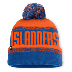 New York Islanders Fanatics Fundamentals Thrive Cuffed Knit Hat with Pom