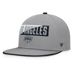 Los Angeles Kings Fanatics Fundamentals Duo Split Logo Snapback Hat
