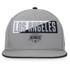 Los Angeles Kings Fanatics Fundamentals Duo Split Logo Snapback Hat