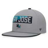 San Jose Sharks Fanatics Fundamentals Duo Split Logo Snapback Hat