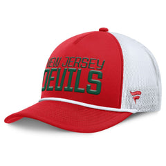 New Jersey Devils Fanatics Heritage Dutch A-Frame Trucker Adjustable Hat