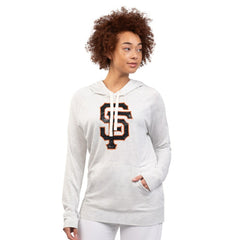 San Francisco Giants G-III 4Her by Carl Banks Women's Pregame Pullover Hoodie - Oatmeal