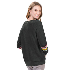 Philadelphia Phillies G-III 4Her by Carl Banks Women's Allana Stripe Pullover Sweatshirt - Charcoal