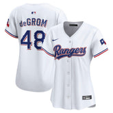 Jacob deGrom Texas Rangers Women's Home Limited Player Jersey - White | Nike